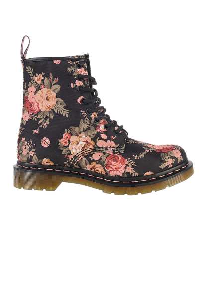 Online Store Dr. Martens 1460 Victorian Flowers - Nero Donna A Buon Mercato Stivali (K2017)